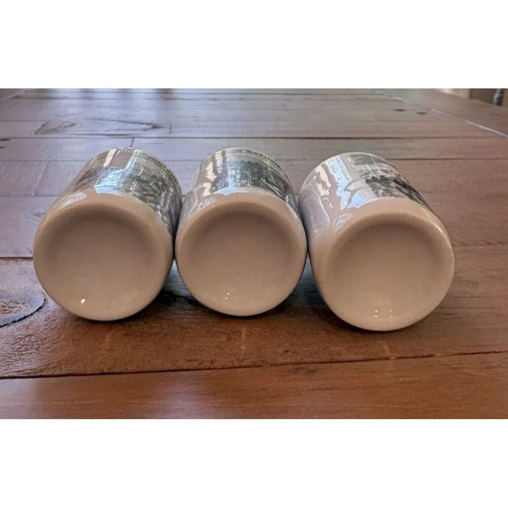 Vintage Set of 3 German Shot or Schnapps Glasses Barware Used